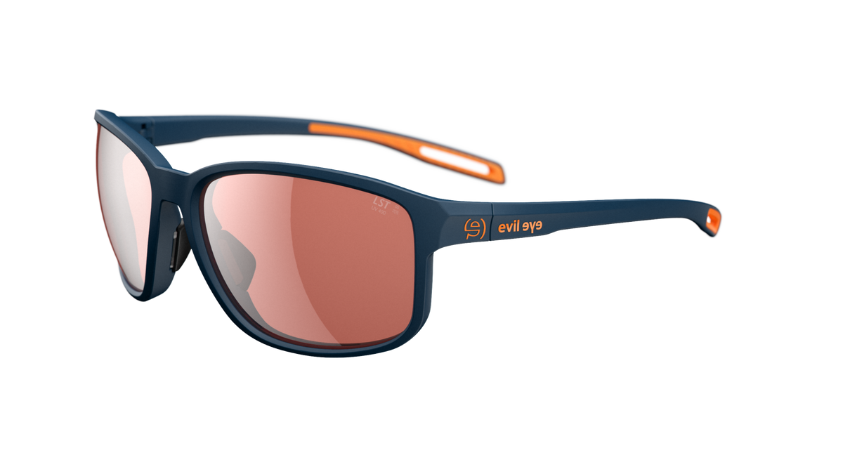 evil eye breye Sportbrille – dark blue matt – LST® active silver M – Seitenansicht