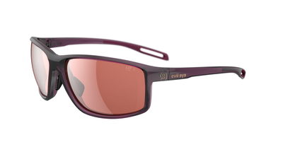 evil eye stoked Sportbrille – blackberry transparent – LST® active silver M – Seitenansicht