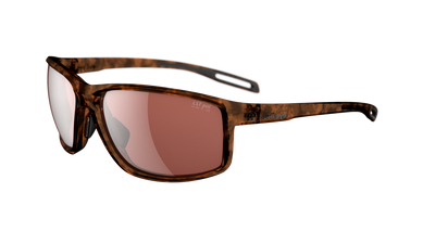evil eye stoked Sportbrille – brown havanna – LST® pol silver M – Seitenansicht