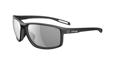 evil eye stoked Sportbrille – black matt – LST® grey silver M – Seitenansicht