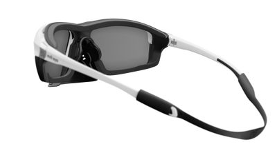 evil eye elate.o pro Sportbrille – white matt – LST® grey silver M – Rückansicht