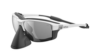 evil eye elate.o pro Sportbrille – white matt – LST® grey silver M – Seitenansicht