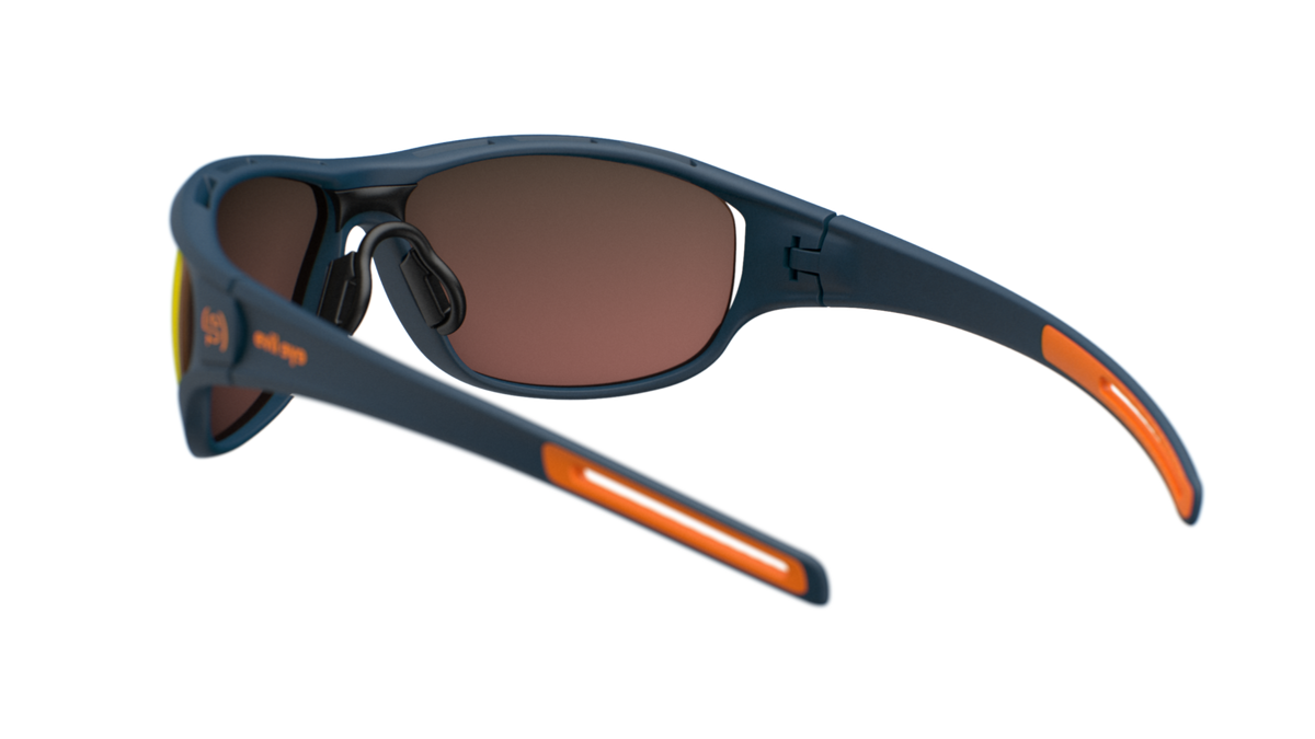 evil eye zcale Sportbrille – dark blue matt – LST® active red M – Rückansicht