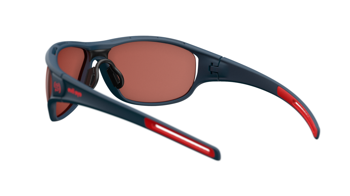 evil eye zcale Sportbrille – dark blue matt – LST® active silver M – Rückansicht