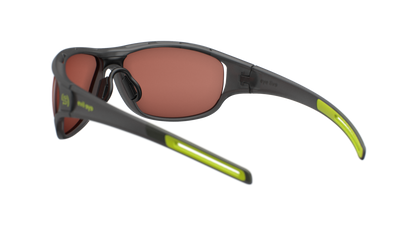 evil eye zcale Sportbrille – dark grey transparent matt – LST® active silver M – Rückansicht