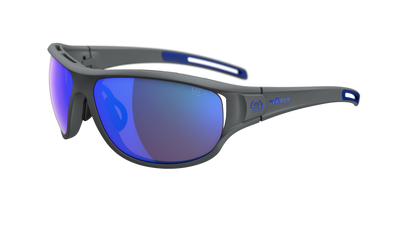 evil eye zcale Sportbrille – dark grey matt – LST® active blue M – Seitenansicht