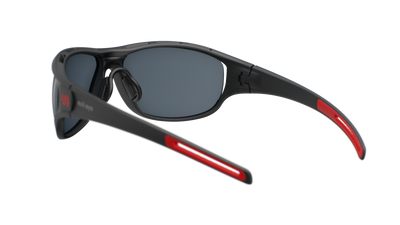 evil eye zcale Sportbrille – black matt – LST® grey silver M – Rückansicht