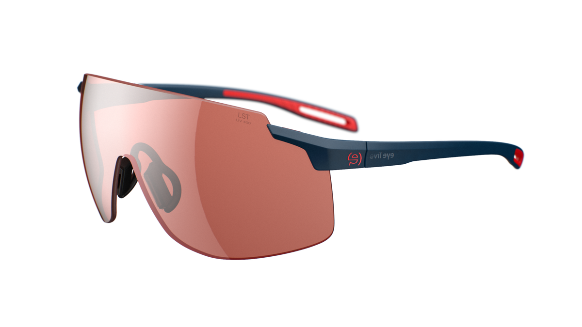 evil eye vistair-y Sportbrille – dark blue matt – LST® active silver M – Seitenansicht