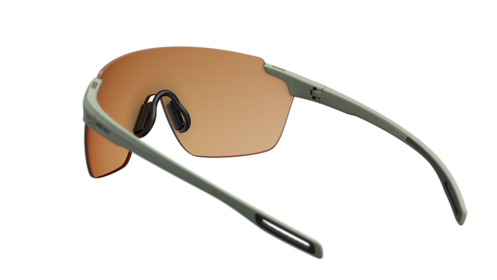 evil eye vistair-x Sportbrille – smoke green matt – LST® VARiO blue-green M – Rückansicht