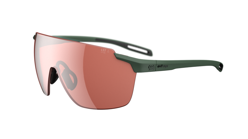 evil eye vistair-x Sportbrille – dark green matt – LST® active silver M – Seitenansicht