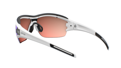 evil eye trace ng pro Sportbrille – white matt – LST® active blue M – Rückansicht