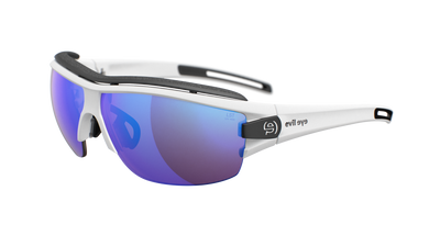 evil eye trace ng pro Sportbrille – white matt – LST® active blue M – Seitenansicht