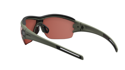 evil eye trace ng pro Sportbrille – forest green matt – LST® active silver M – Rückansicht