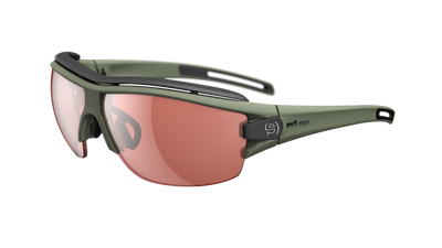 evil eye trace ng pro Sportbrille – forest green matt – LST® active silver M – Seitenansicht