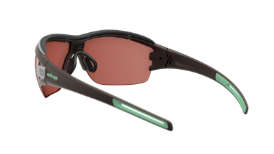 evil eye trace ng pro Sportbrille – dark brown metallic – LST® active silver M – Rückansicht