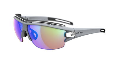 evil eye trace ng pro Sportbrille – moonstone grey matt – LST® VARiO blue-green M – Seitenansicht