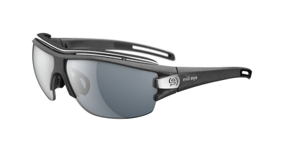 evil eye trace ng pro Sportbrille – night sky grey matt – LST® grey silver M – Seitenansicht