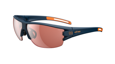 evil eye trace ng Sportbrille – dark blue matt – LST® active silver M – Seitenansicht