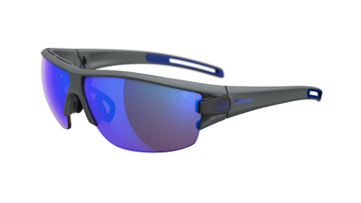 evil eye trace ng Sportbrille – dark grey matt – LST® active blue M – Seitenansicht