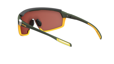 evil eye traileye ng pro Sportbrille – dark green metallic – LST® active silver M – Rückansicht