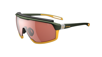 evil eye traileye ng pro Sportbrille – dark green metallic – LST® active silver M – Seitenansicht