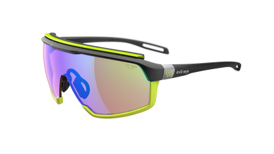 evil eye traileye ng pro Sportbrille – black matt – LST® VARiO blue-green M – Seitenansicht