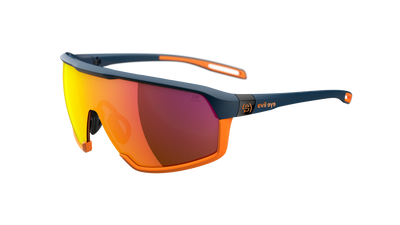 evil eye traileye ng Sportbrille – dark blue matt – LST® active red M – Seitenansicht