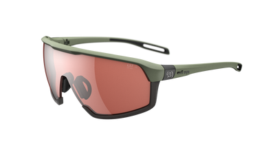 evil eye traileye ng Sportbrille – forest green matt – LST® active silver M – Seitenansicht