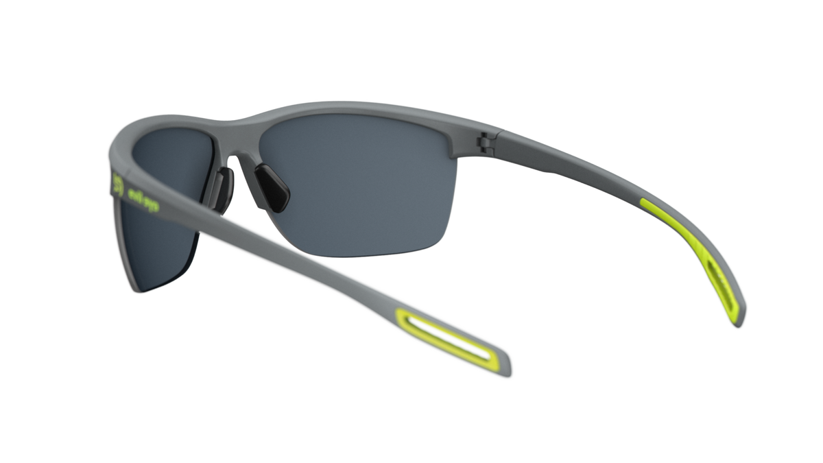 evil eye epyx-y ng Sportbrille – dark grey matt – LST® grey silver M – Rückansicht