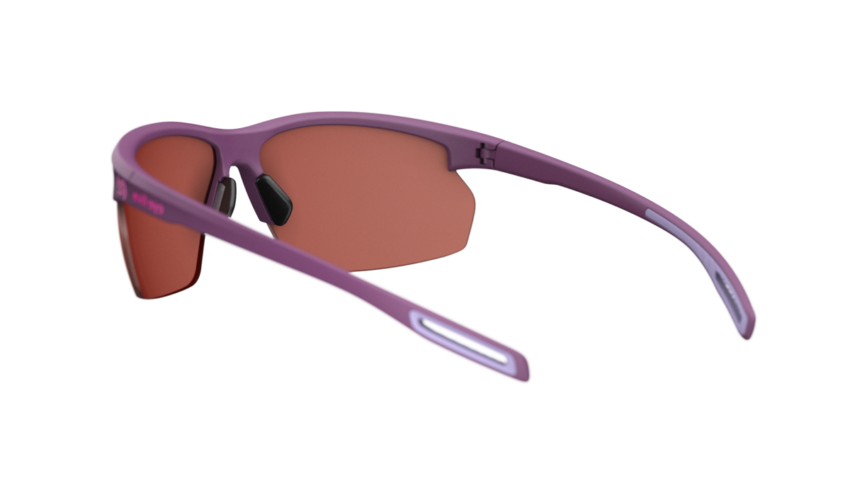 evil eye epyx-x ng Sportbrille – violet matt – LST® active silver M – Rückansicht