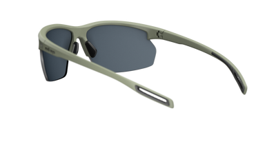 evil eye epyx-x ng Sportbrille – forest green matt – LST® grey silver M – Rückansicht