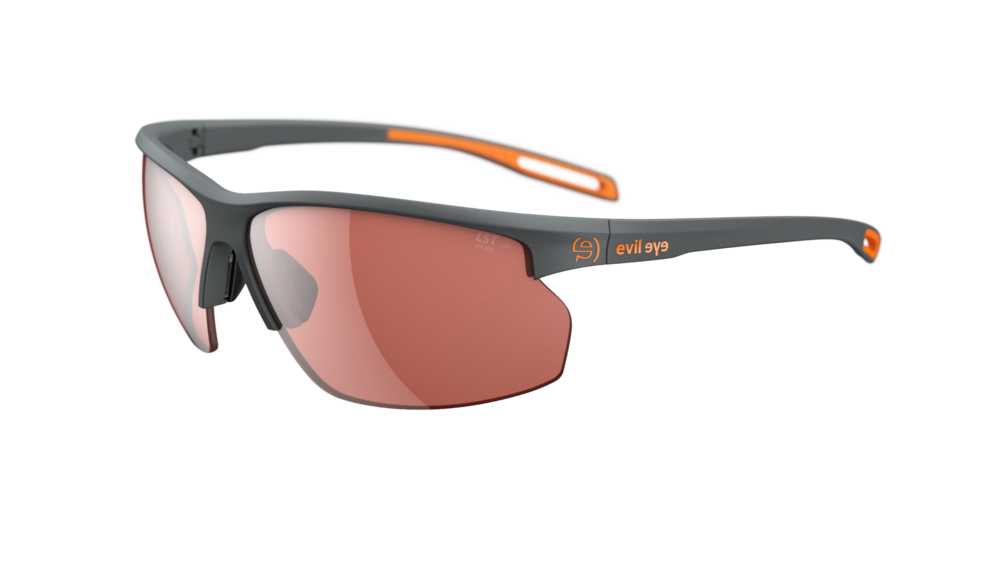 evil eye epyx-x ng Sportbrille – dark grey matt – LST® grey silver M – Seitenansicht