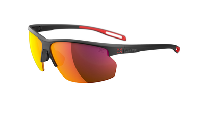 evil eye epyx-x ng Sportbrille – black matt – LST® active red M – Seitenansicht
