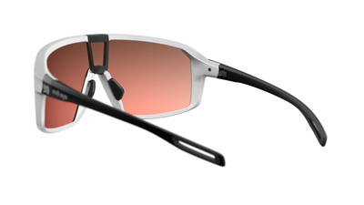 evil eye roadsense Sportbrille – white matt – LST® active blue M – Rückansicht