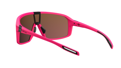 evil eye roadsense Sportbrille – neon pink matt – LST® active red M – Rückansicht