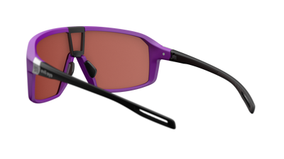 evil eye roadsense Sportbrille – purple matt – LST® active silver M – Rückansicht