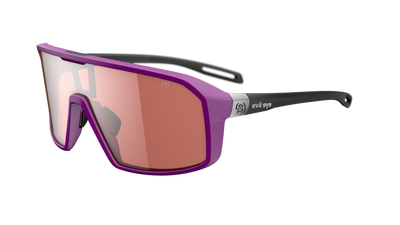 evil eye roadsense Sportbrille – purple matt – LST® active silver M – Seitenansicht