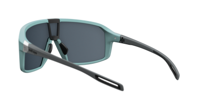 evil eye roadsense Sportbrille – sky grey matt – LST® grey silver M – Rückansicht