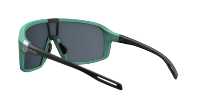 evil eye roadsense Sportbrille – spearmint matt – LST® grey silver M – Rückansicht