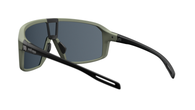 evil eye roadsense Sportbrille – forest green matt – LST® grey silver M – Rückansicht