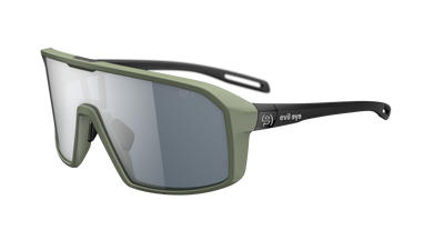 evil eye roadsense Sportbrille – forest green matt – LST® grey silver M – Seitenansicht
