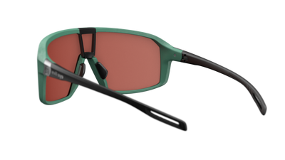 evil eye roadsense Sportbrille – raw green matt – LST® active silver M – Rückansicht