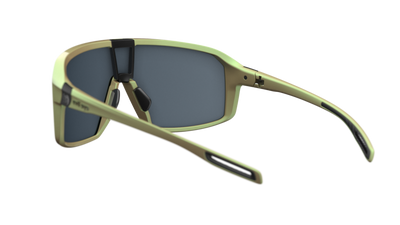 evil eye roadsense Sportbrille – dynamic green matt – LST® grey silver M – Rückansicht