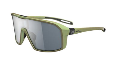 evil eye roadsense Sportbrille – dynamic green matt – LST® grey silver M – Seitenansicht