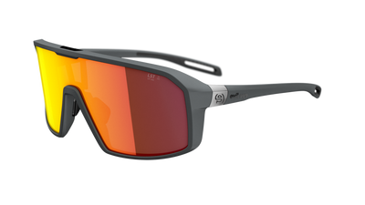 evil eye roadsense Sportbrille – dark grey matt – LST® active red M – Seitenansicht