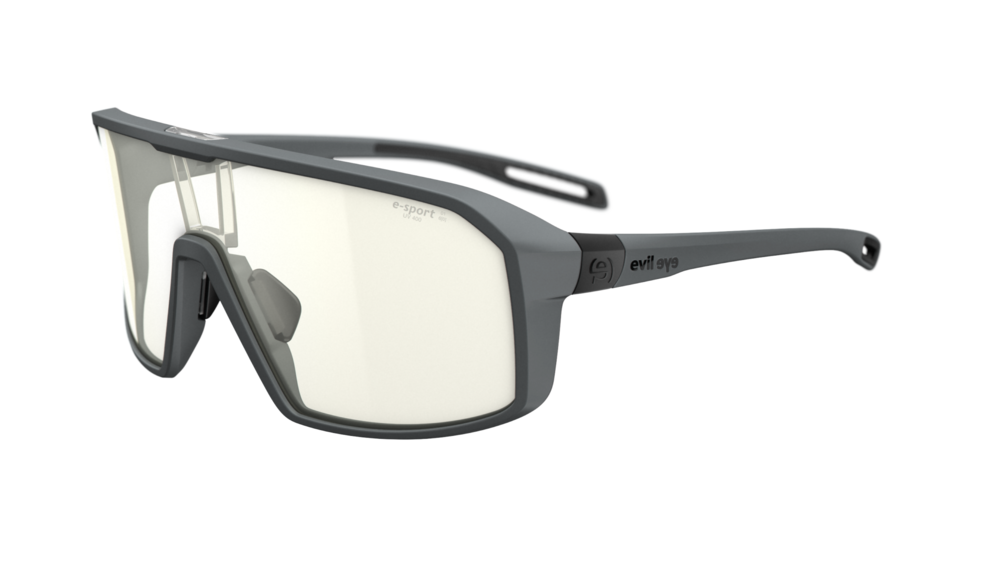 evil eye roadsense Sportbrille – dark grey matt – e-sport – Seitenansicht