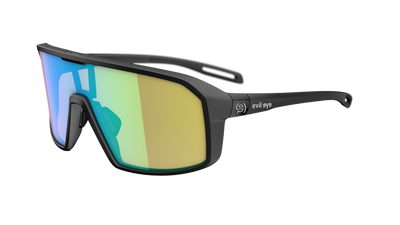evil eye roadsense Sportbrille – black matt – LST® VARiO blue-green M – Seitenansicht
