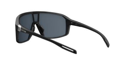evil eye roadsense Sportbrille – night sky black matt – LST® grey silver M – Rückansicht
