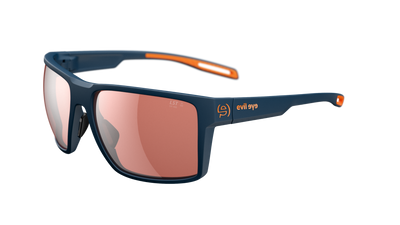 evil eye seaside Sportbrille – dark blue matt – LST® active silver M – Seitenansicht