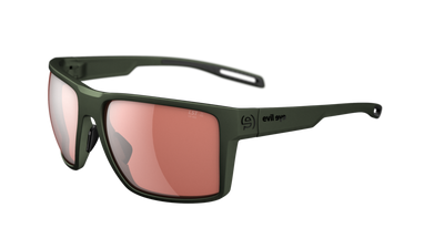 evil eye seaside Sportbrille – dark green metallic – LST® active silver M – Seitenansicht